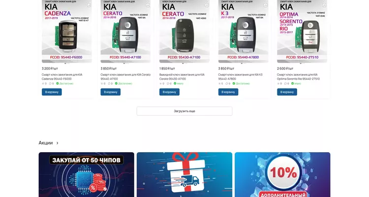 Интернет-магазин автомобильных ключей