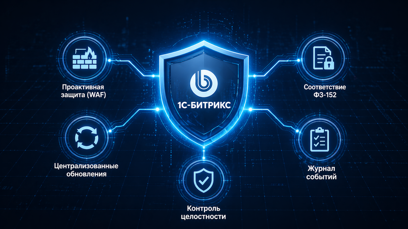 Ключевые преимущества безопасности 1С-Битрикс.