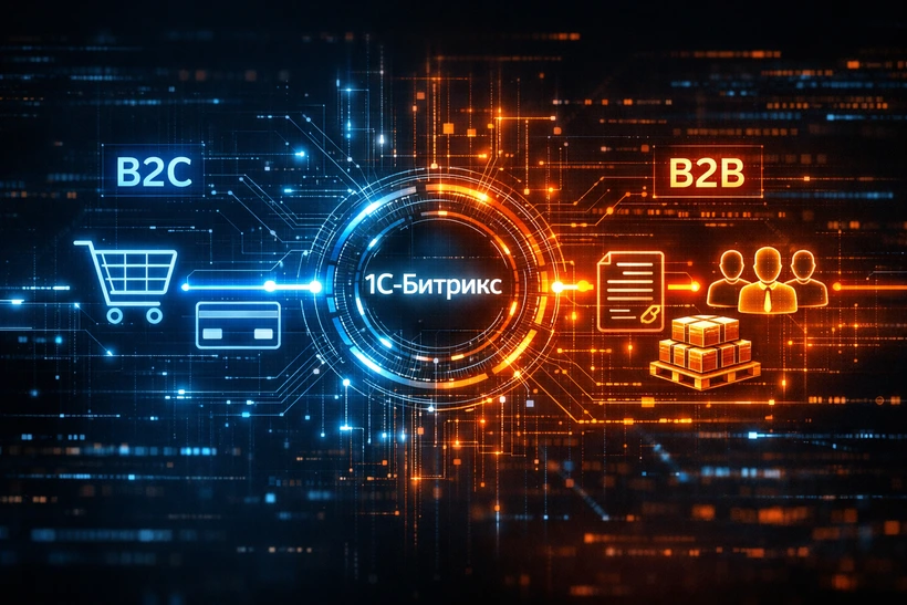 Гибридный интернет-магазин b2b b2c на 1C-Битрикс.