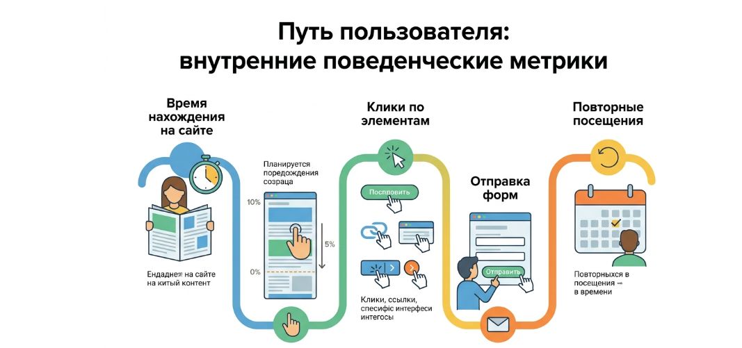 Инфографика внутренних поведенческих факторов.
