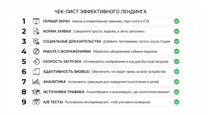 чек-лист по повышению конверсии сайта при существующем трафике