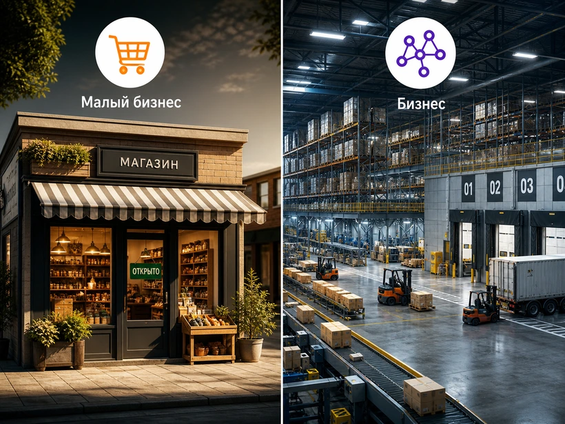 битрикс малый бизнес vs бизнес