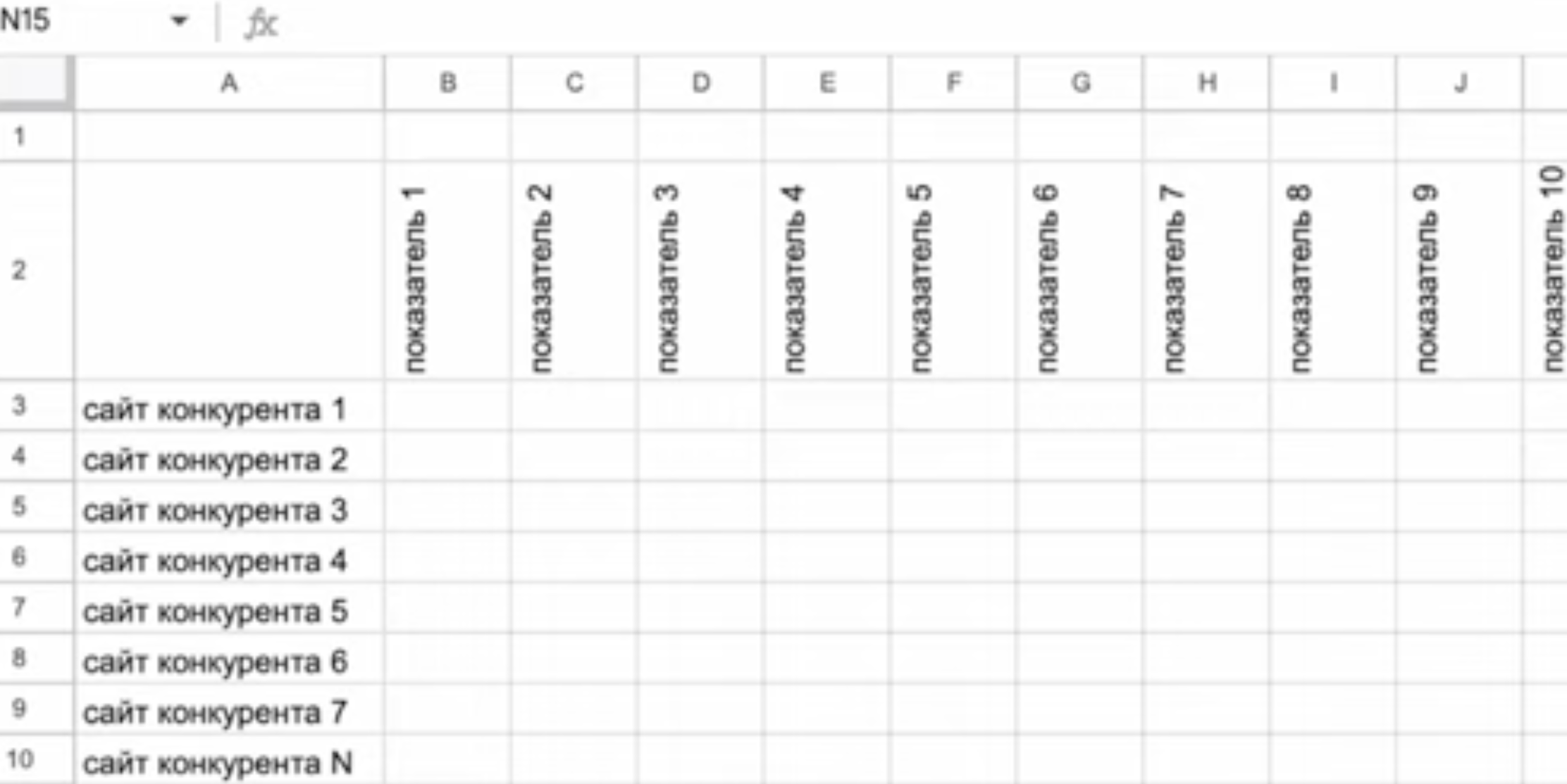 Анализ конкурентов