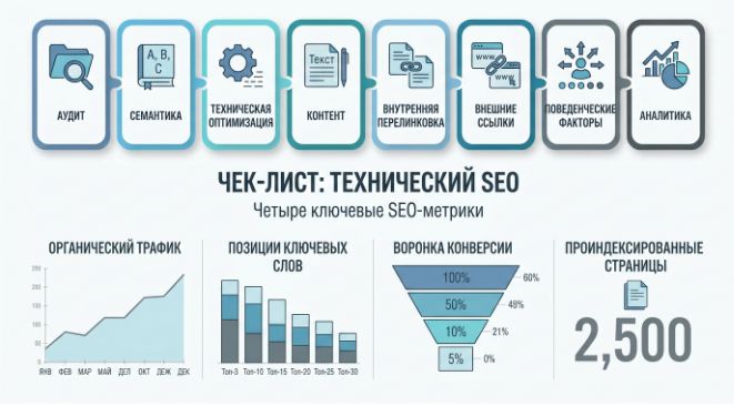 метрики SEO-продвижения сайта: трафик, позиции, конверсии