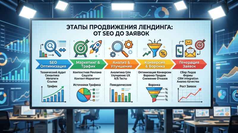 продвижение лендинг сайта этапы
